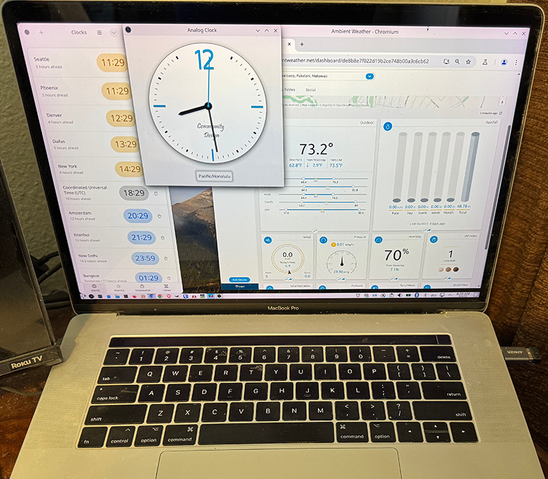 2017 MacBook Pro running Linux