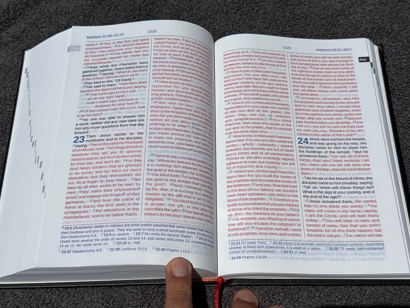 World English Bible Updated printed edition open to Matthew