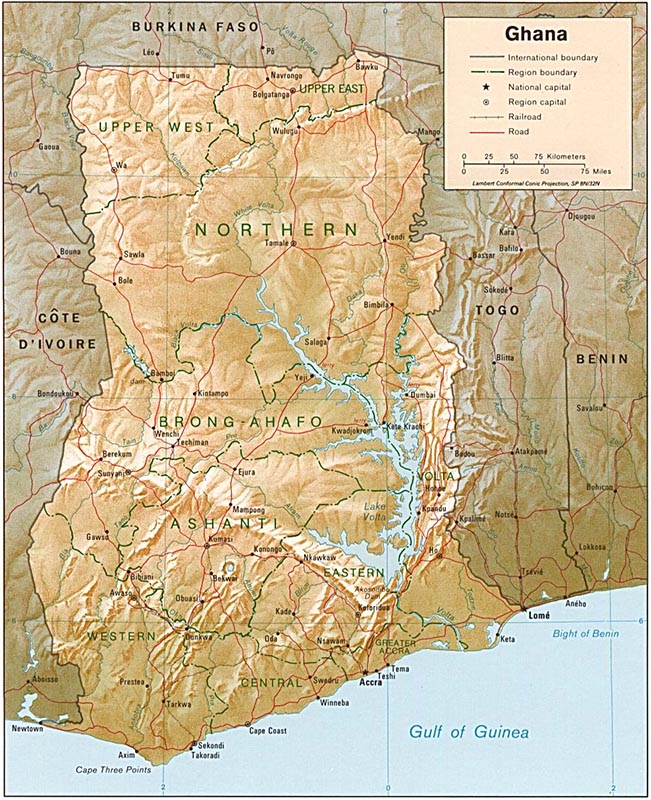 Map of Ghana