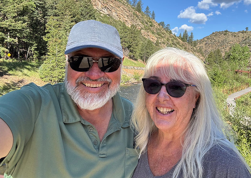 Michael and Lori Johnson in Clear Creek Canyon
